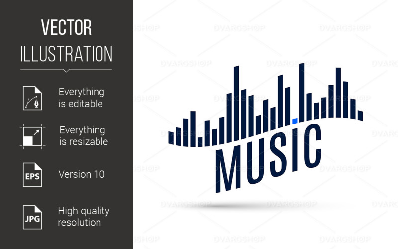 Ljudvåg - vektorbild