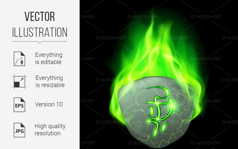 Рунічний камінь - векторні зображення