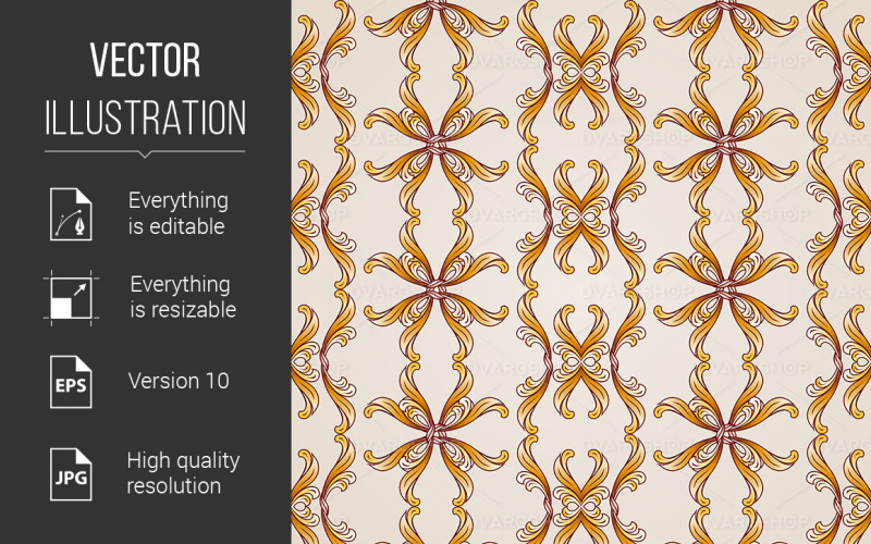Download Vector "Brown-Beige Seamless Background, EPS10 - Vector Image" / Brown-Beige Seamless Background, EPS10 - Vector Image - Vector на тему графика background,eps,seamless,vector,yellow,beige,brown,luxury,vintage,elegant,symmetry,backdrop,ornamental,old,flower,abstract,ornate,art,decoration,paper