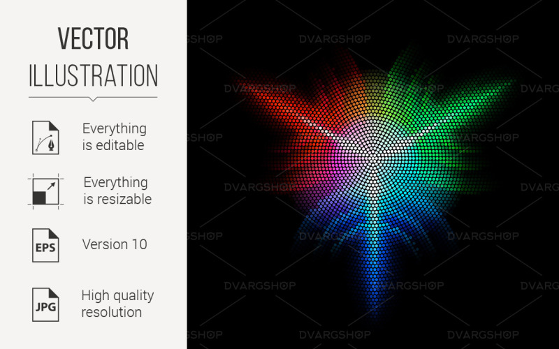 Download Vector "Dots Digital Form - Vector Image" / Dots Digital Form - Vector Image - Vector на тему графика digital,dots,star,form,black,dark,striped,effects,backgrounds,shape,mosaic,cyberspace,halftone,elegance,lit,copy,textured,design,arts,painting