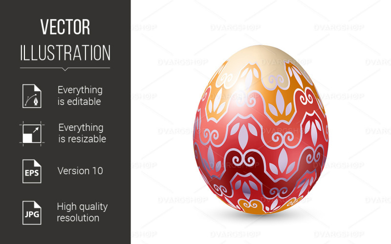 Easter Egg - Vector Afbeelding