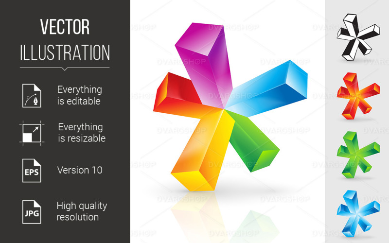 Elemento astratto - immagine vettoriale