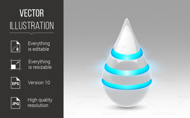 Download Vector "Future Object - Vector Image" / Future Object - Vector Image - Vector на тему графика future,object,blue,white,drop,art,reflection,light,magical,magic,shape,stripe,circle,ball,image,shining,elegant,realistic,model,blank