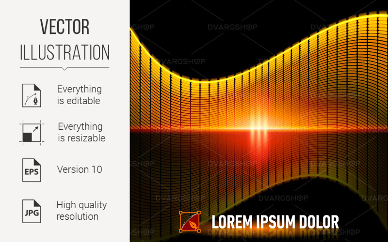 Puls av musik - vektorbild