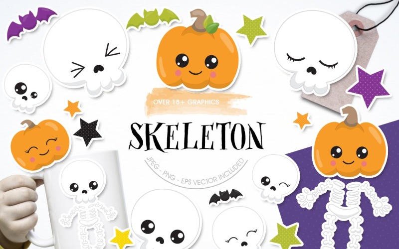 Skelet - Vector Afbeelding