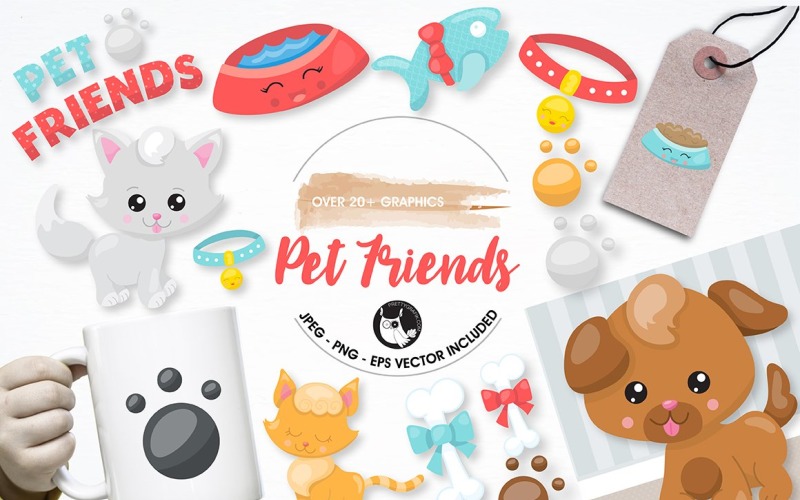 Download Vector "Pet graphics and illustrations - Vector Image" / Pet graphics and illustrations - Vector Image - Vector на тему графика scrapbooking,food,vector,clipart,clip art,fish,dog,cat,bone,pet,eps,images,prettygrafik,commercial use,digital scrapbook,digital clipart,pet shop,companion animal,prints