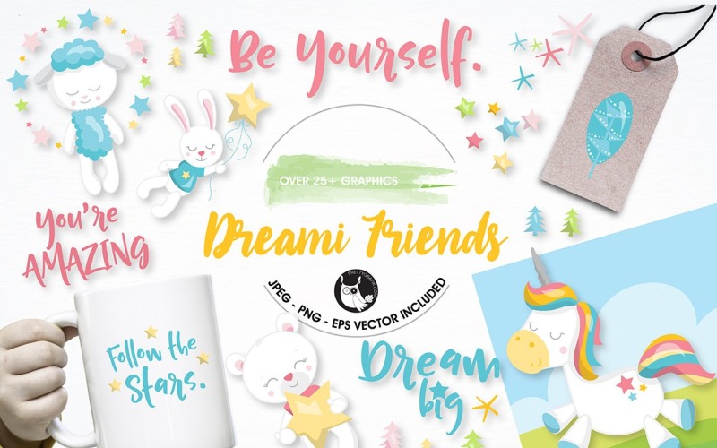Download Vector "Unicorn graphics and illustrations - Vector Image" / Unicorn graphics and illustrations - Vector Image - Vector на тему графика scrapbooking,vector,clipart,clip art,rabbit,dream,dream big,bear,bedtime,sheep,unicorn,sleepy,eps,images,prettygrafik,sleep,commercial use,digital scrapbook,digital clipart,youre amazing