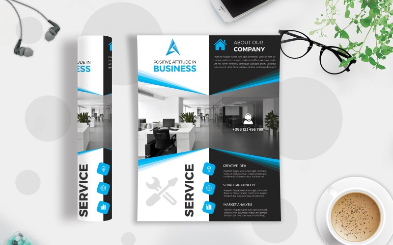 Business Flyer Vol-108 - Modèle d'identité d'entreprise