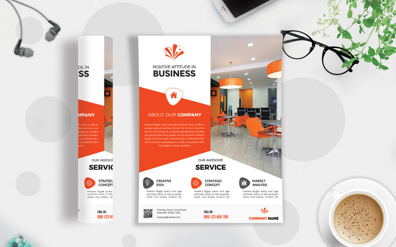 Business Flyer Vol-116 - Modèle d'identité d'entreprise
