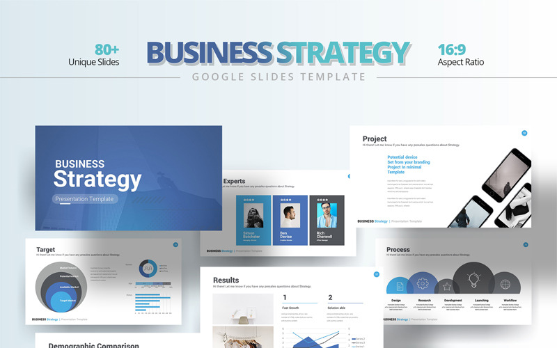 Affärsstrategimall Google Slides