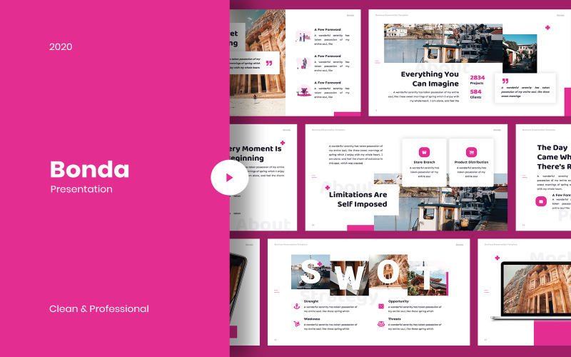 Bonda - Modèle d'entreprise Google Slides