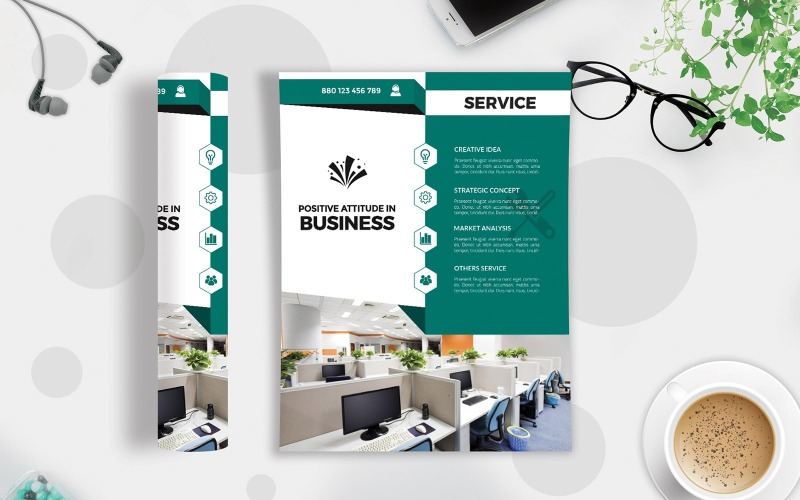 Business Flyer Vol-129 - Modèle d'identité d'entreprise