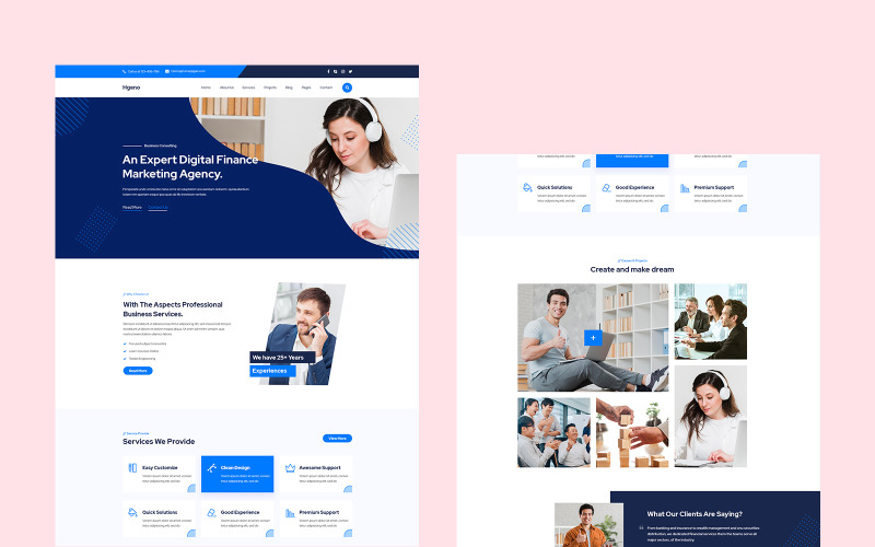 Download PSD шаблон "Hgeno - Corporate PSD Template" / Hgeno - Corporate PSD Template - PSD шаблон на тему дизайн и фотография agency,creative agency,creative,design agency,digital agency,digital services,portfolio,psd template,seo,tourism,travel,travel agency,trip,vacation