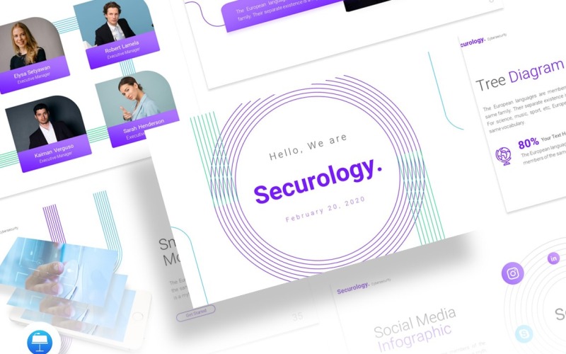 Securology - Cybersecurity Presentation - Keynote-Vorlage