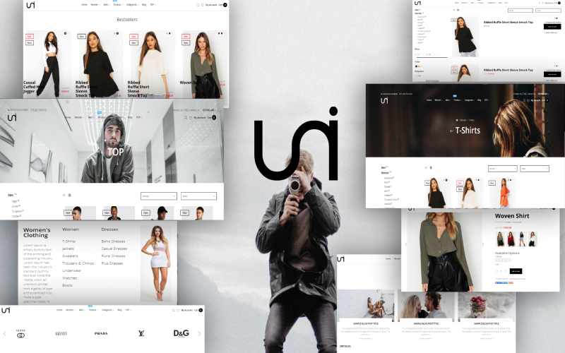 легкий, но мощный шаблон opencart