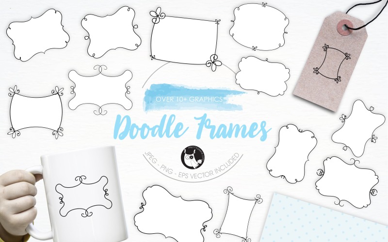 Download Vector "Doodle Frames illustration pack - Vector Image" / Doodle Frames illustration pack - Vector Image - Vector на тему графика illustration,design,vector,graphics,clipart,clip art,icon,banner,frames,labels,doodle,eps,prettygrafik,doodle frames,borders,border design