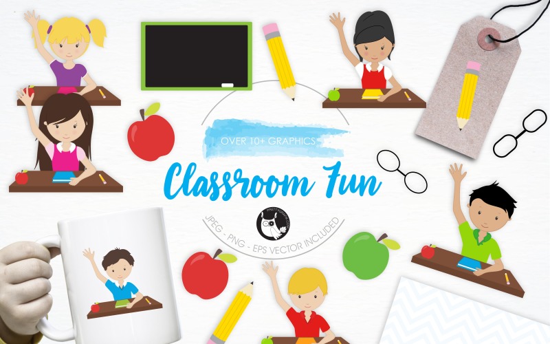 Download Vector "Classroom Fun illustration pack - Vector Image" / Classroom Fun illustration pack - Vector Image - Vector на тему графика fun,kids,art,graphics,school,room,class,prettygrafik,classroom,classroom fun