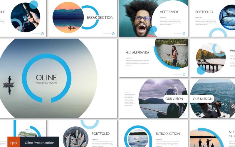 Oline PowerPoint-Vorlage