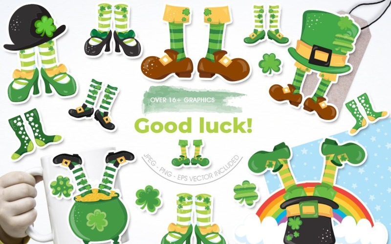 Buena suerte - imagen vectorial