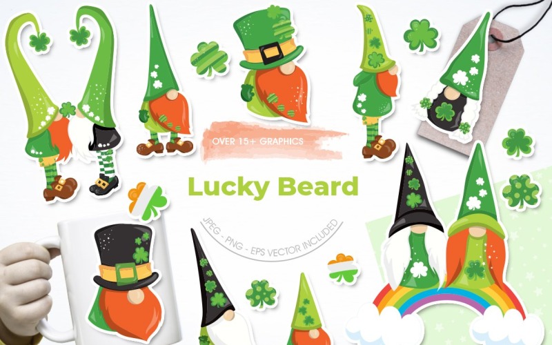 Lucky Beard - Image vectorielle