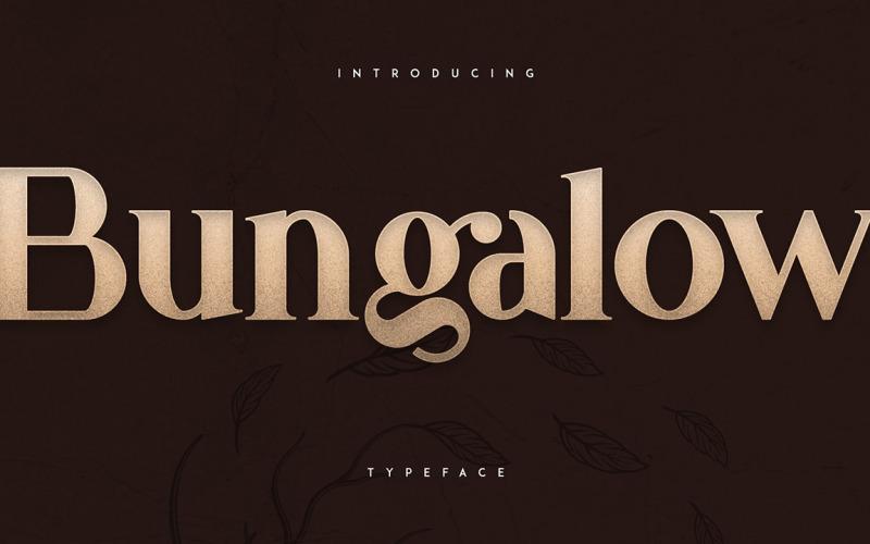 Bungalow lettertype - 9 lettertype