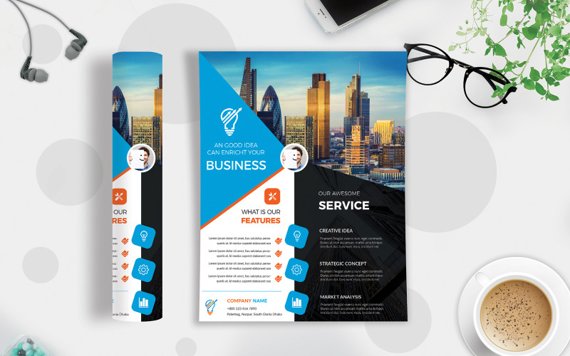 Download Фирменный стиль "Business Flyer Vol-50 - Corporate Identity Template" / Business Flyer Vol-50 - Corporate Identity Template - Фирменный стиль advertisement,agency flyer,agency publisher,business,clean design,corporate flyer,creative flyer,flyer template,illustrator flyer,marketing,multipurpose flyer,new company ad,orange,promotion 