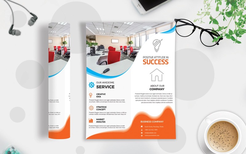 Business Flyer Vol-64 - Modèle d'identité d'entreprise