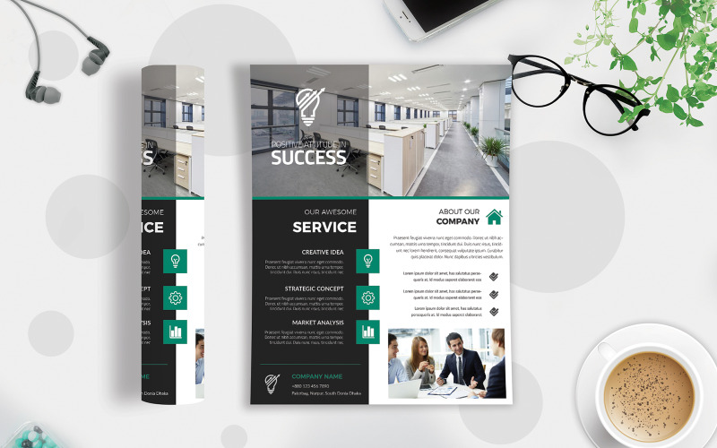 Business Flyer Vol-66 - Modèle d'identité d'entreprise