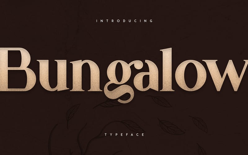 Шрифт Bungalow - шрифт 9