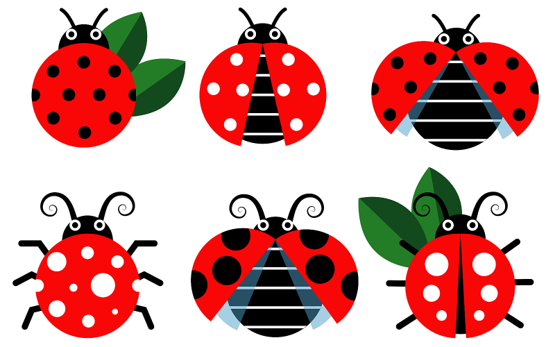 Ladybugs Vector PNG Images, Ladybug, Ladybug Clipart, Vintage, Dot PNG  Image For Free Download