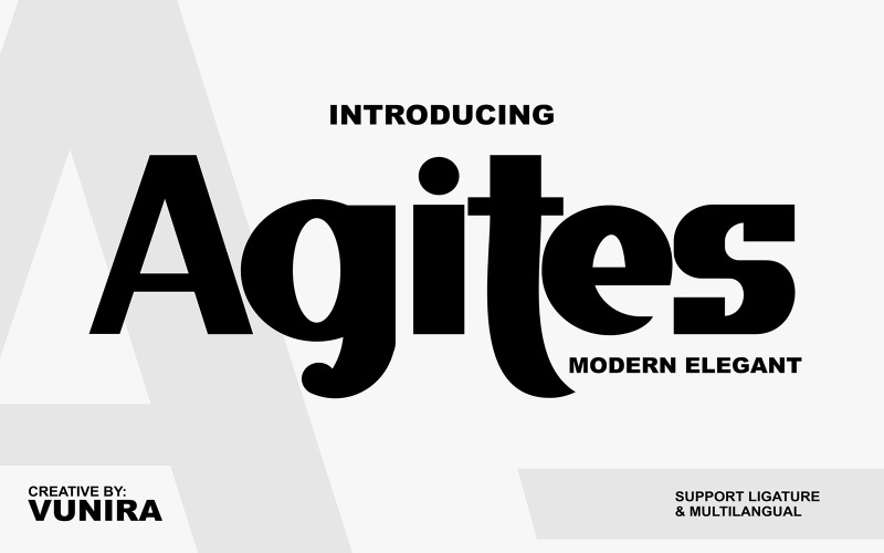 Agites | Moderne elegante Schrift
