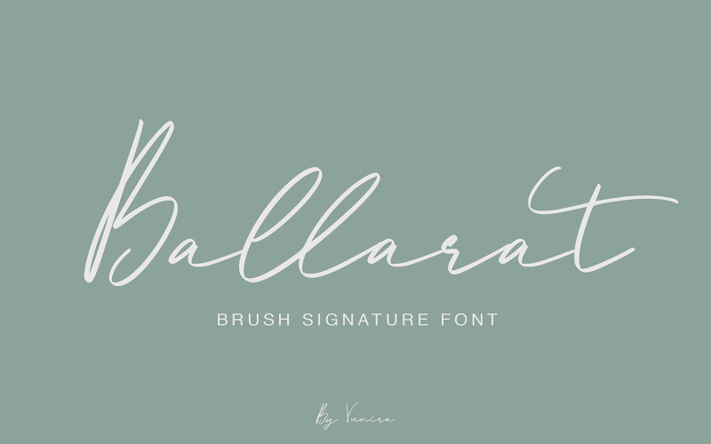 Ballarat | Fonte de assinatura do pincel