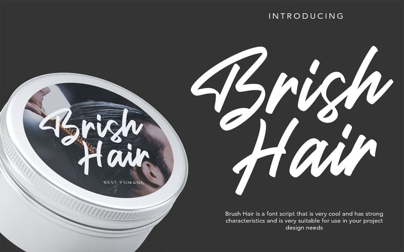 Brish Hair | Brush Cursive Font