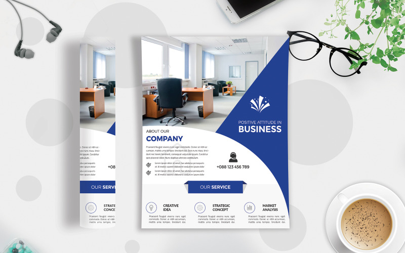 Business Flyer Vol-144 - Modèle d'identité d'entreprise