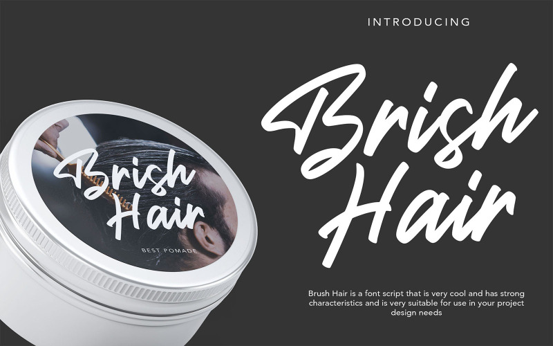 Capelli Brish | Carattere corsivo pennello