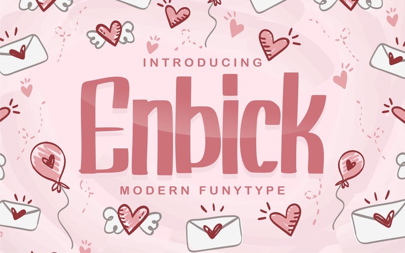 Enbick | Carattere moderno Funtype
