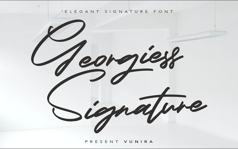 Firma Georgiess | Carattere firma elegante