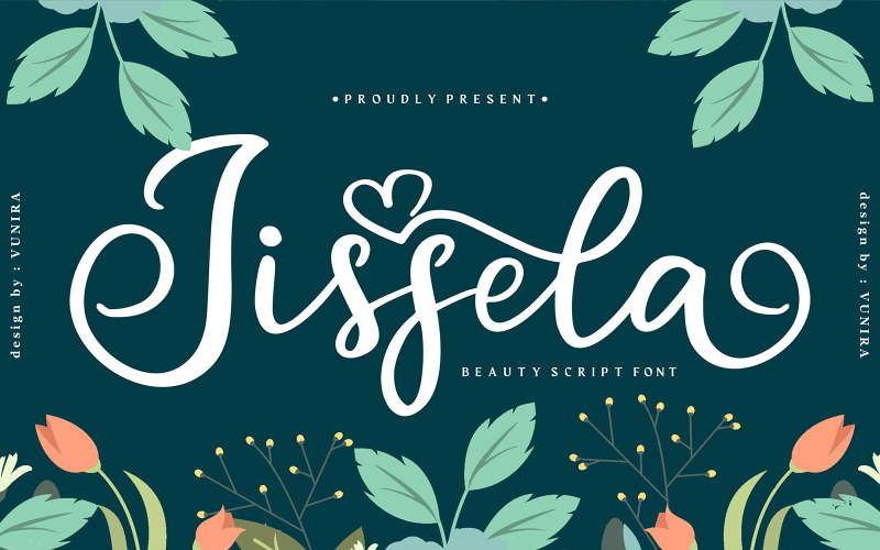 Jissela | Beauty Cursive Font #120876 - TemplateMonster