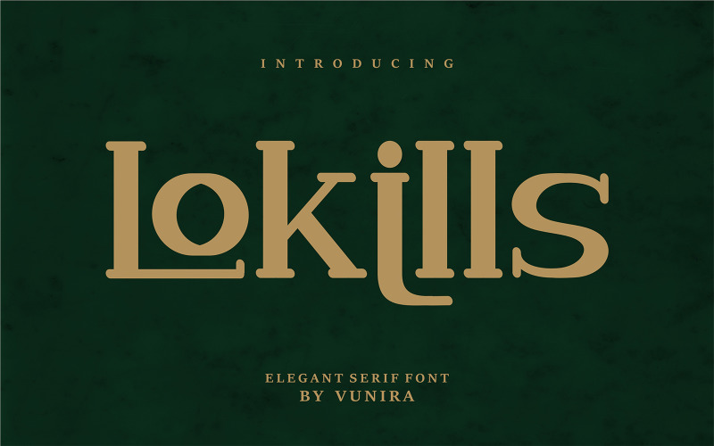 Download Шрифт "Lokills | Elegant Serif Font" / Lokills | Elegant Serif Font - Шрифт на тему графика design,typography,modern,letter,logo,typeface,alphabet,type,vector,letters,symbol,font,background,art,fonts,fashion,italic,serif,minimal,abc