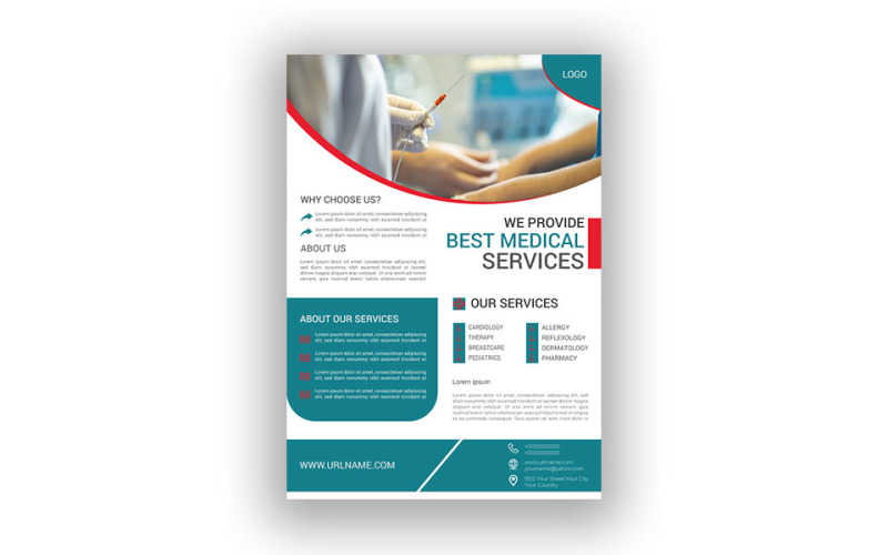 Download Фирменный стиль "Medical Flyer - Corporate Identity Template" / Medical Flyer - Corporate Identity Template - Фирменный стиль на тему графика fyer,flyer design,flyerdesign,print,flyer new,flyernew,logo,flyerdesigner,flyerflyer,realestate