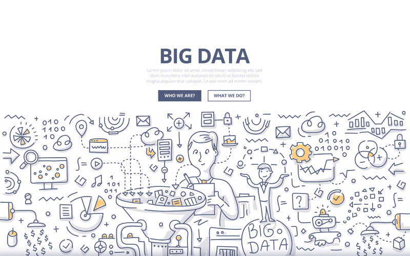 Download Vector "Big Data Doodle Concept - Vector Image" / Big Data Doodle Concept - Vector Image - Vector на тему графика management,business,technology,filter,media,database,data,network,analytics,doodle,process,innovation,research,concept,internet,solution,storage,analysis,complex,service