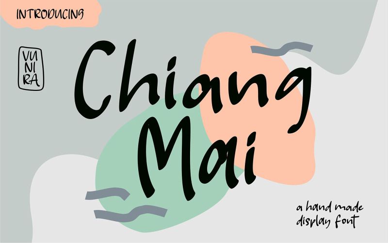 Chiang Mai | Ręcznie robiona czcionka wyświetlacza
