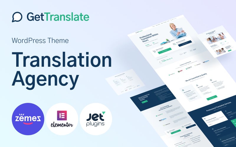GetTranslate - Tema WordPress per l'agenzia di traduzione