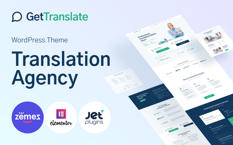 GetTranslate - Vertaalbureau WordPress-thema