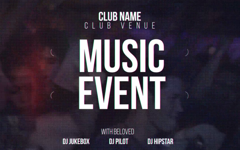 Music Event After Effects Template