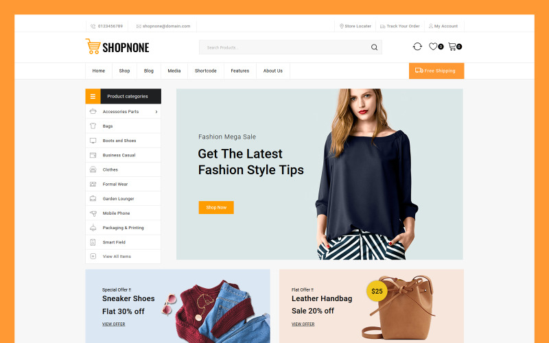 мега магазин многоцелевая тема woocommerce