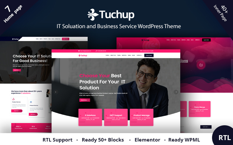 Tuchup - It Solution Service and Business WordPress Teması