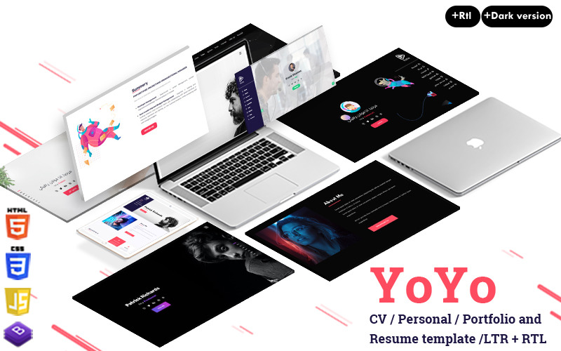 Yoyo - Portfolio/CV/Resume Landing Page Template