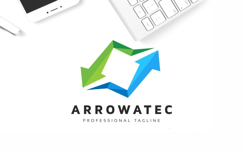 Download Шаблон логотипа "Arrows Tech Logo Template" / Arrows Tech Logo Template - Шаблон логотипа на тему графика abstract,arrow,brainstorm,colorful,control,controller,corporate,creation,creative,data,dimension,direct,direction,game,gaming,letter,media,multimedia,network,photograph