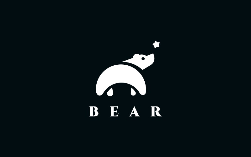 Download Шаблон логотипа "Bear Logo Template" / Bear Logo Template - Шаблон логотипа на тему графика bear,cartoon,logo,player,sport,sports,team,ursa,vector,warriors,web,finance,game,invest,investment,investments,minimal,minimalist,new,new year